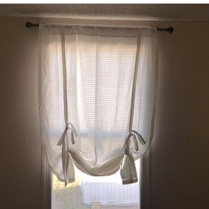 THREE Threshold by Target tie up curtains